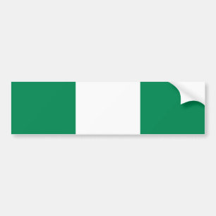 Nigerian Flag Autoaufkleber