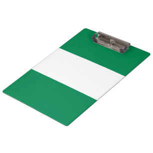 Nigerian Flag Klemmbrett