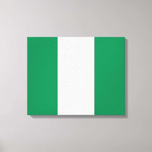 Nigerian Flag Leinwanddruck (Vorderseite)