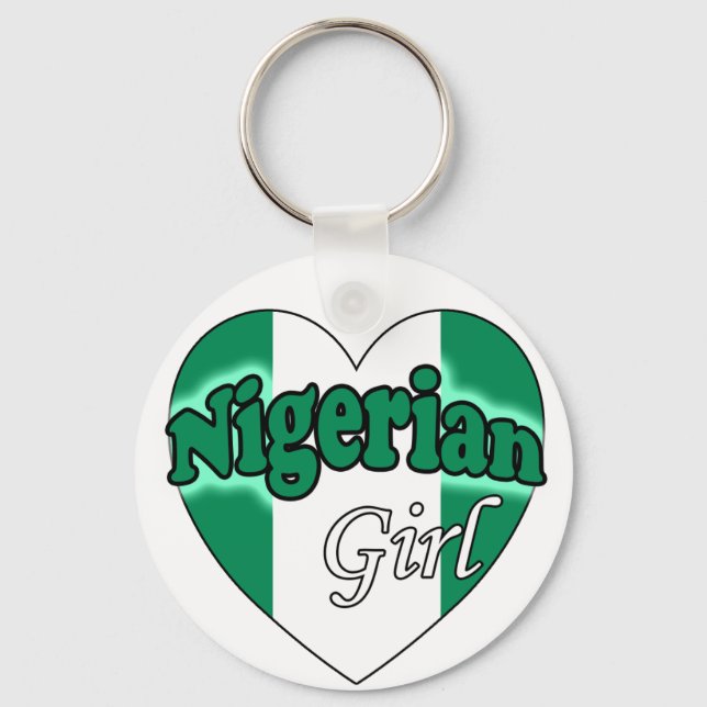 Nigerian Girl Schlüsselanhänger (Vorderseite)