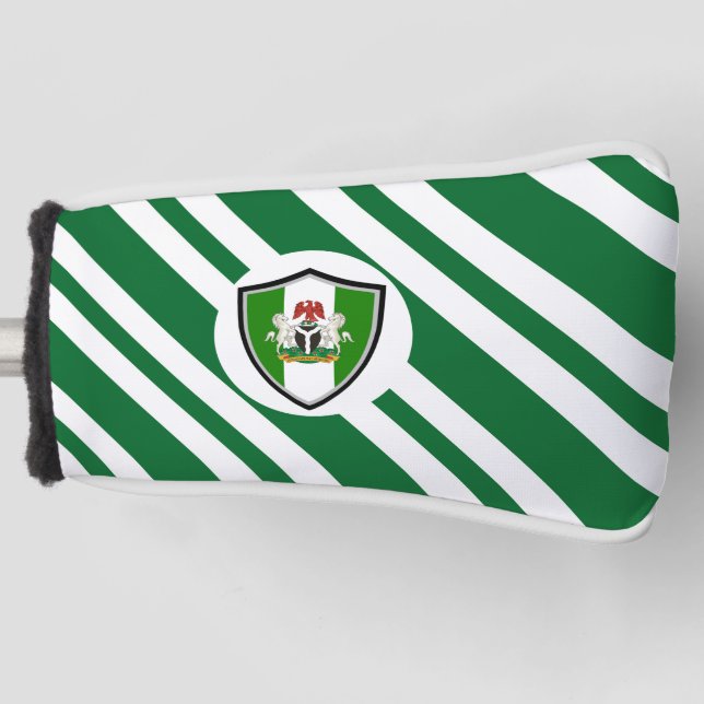 nigerianische Flagge Golf Headcover (Vorderseite)