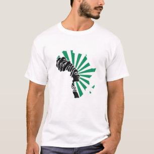 Nigerianische Flaggen Afrikas Karte Ethnisch ihr T-Shirt