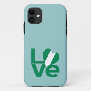 Nigerianische grüne LOVE-Herzflagge Case-Mate iPhone Hülle