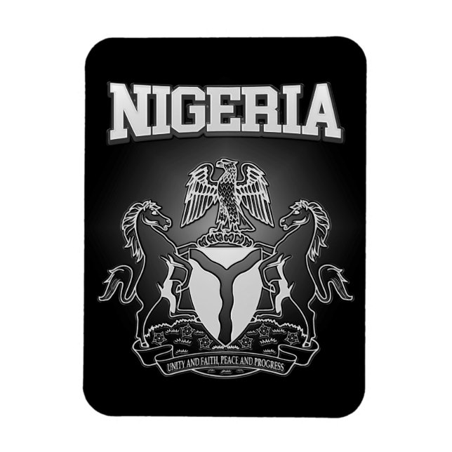 Nigerianische Wappen Magnet (Vertikal)