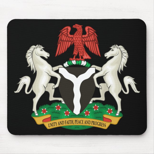 Nigerianische Wappen Mousepad (Vorne)