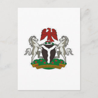 Nigerianische Wappen Postkarte