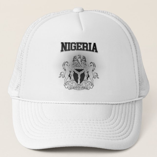 Nigerianische Wappen Truckerkappe (Vorderseite)