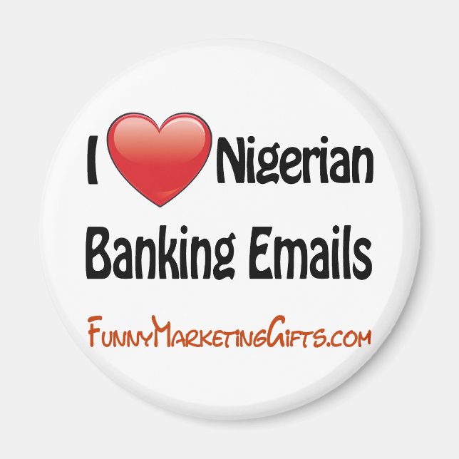 Nigerias Banking E-Mail Spaß Magnet (Vorne)