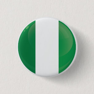 Nigerias Round-Icon-Flagge Button
