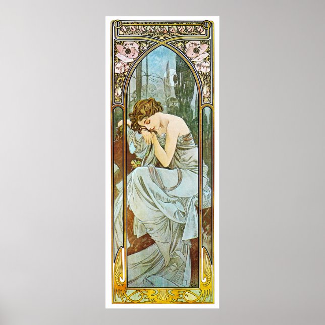 Night, Alphonse Mucha Poster (Vorne)