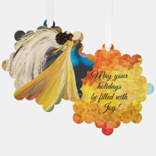 Night Angel Paper Ornament Karte