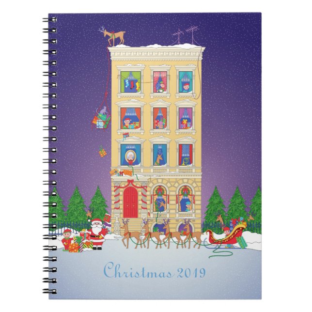 Night Before Christmas Organizer Notebook Notizblock (Vorderseite)