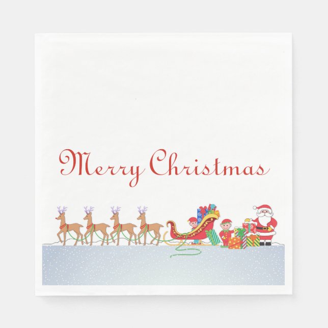 Night Before Christmas Serviette (Vorderseite)