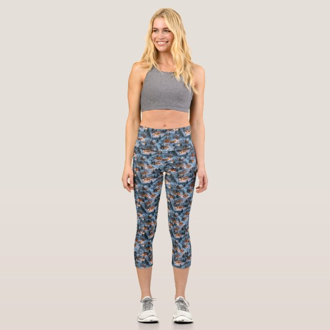 Night Before Christmas - Twilight Serenity  Capri Leggings (Vorderseite)