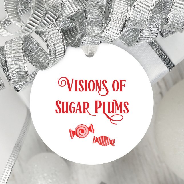 Night Before Christmas Visions of Sugar Plums Geschenkanhänger (Von Creator hochgeladen)