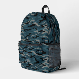 Night Blue Camouflage Camouflage Duffle Bag Bedruckter Rucksack
