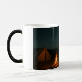 Night Campfire Mug - Western Camping Design Verwandlungstasse
