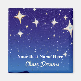 NIght Chase Dream Starry Night Magnet