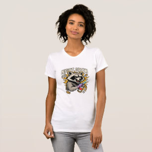 Night Crew Waschbär-Graffiti-T-Shirt T-Shirt