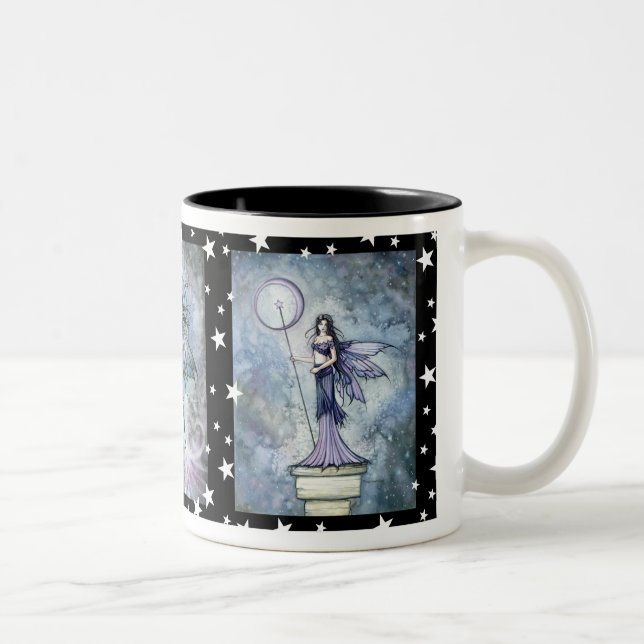 Night Fairies Trio Coffee Tasse von Molly Harrison (Rechts)