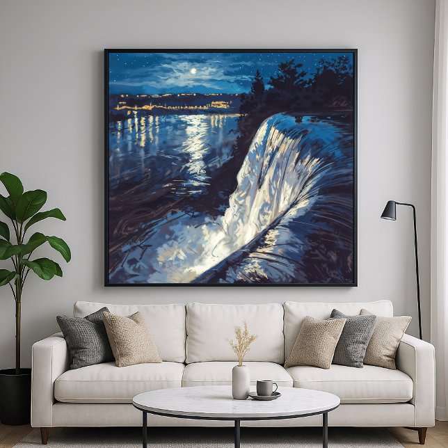 Night Falls - Malerischer Art Illustration Style Poster (Von Creator hochgeladen)