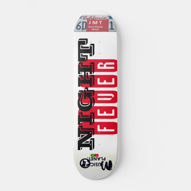 NIGHT FEVER Skateboard (Vorderseite)