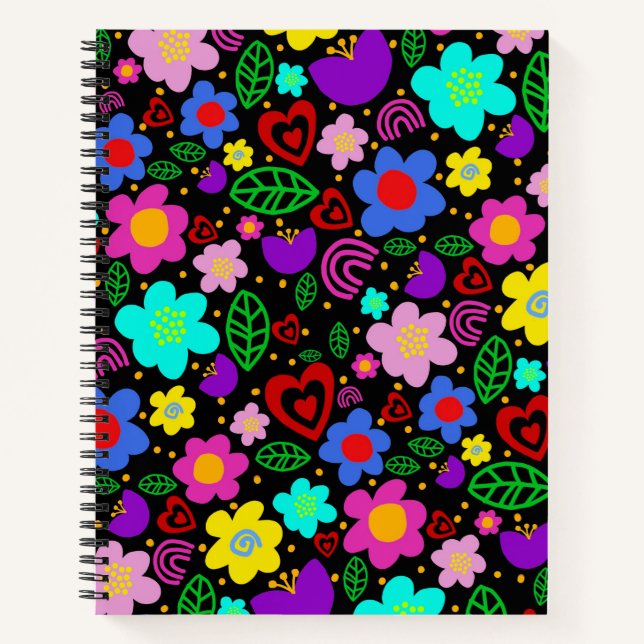 Night Flower Garden Notizbuch (Vorderseite)