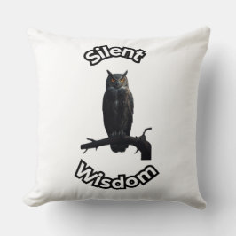 **Night Forest Owl – Realistic Nocturnal Owl Illu Kissen
