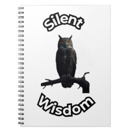 **Night Forest Owl – Realistic Nocturnal Owl Illu Notizblock