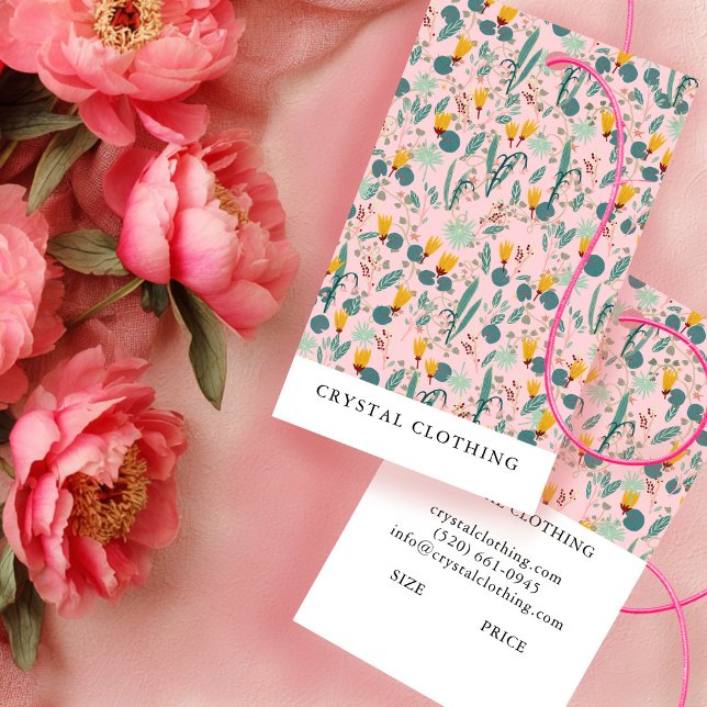 Night Garden Botanischer Chic Modern Hang Tag (Night Garden Botanical Chic Modern Hang Tag Price Tag Size Tag
)