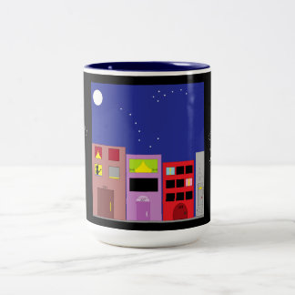 Night in the City: Zweifarbige Tasse