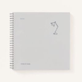 Night Lamp-Midnight Cartographer  Notizbuch
