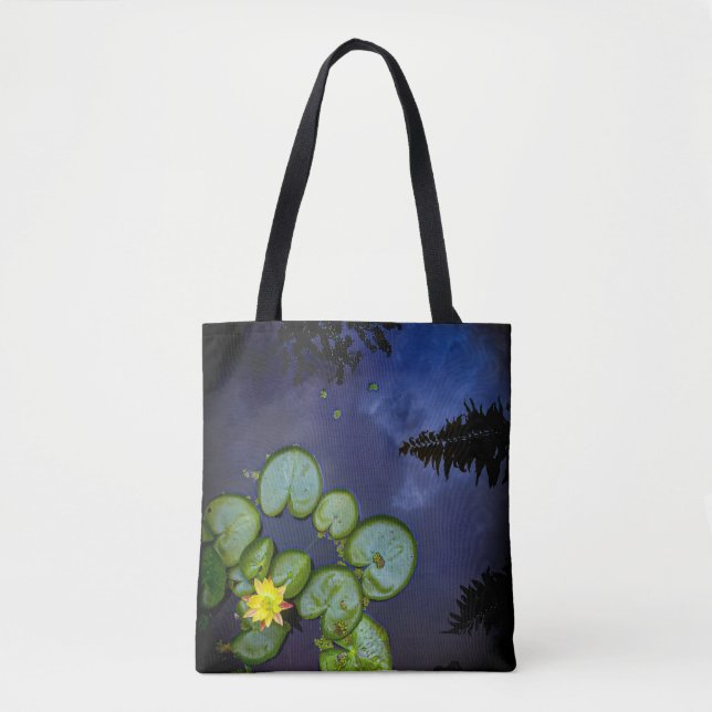 "Night Lily" Tote Tasche (Vorderseite)