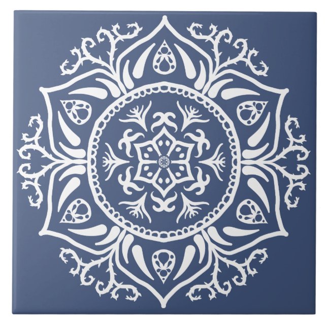 Night Mandala Fliese (Vorderseite)