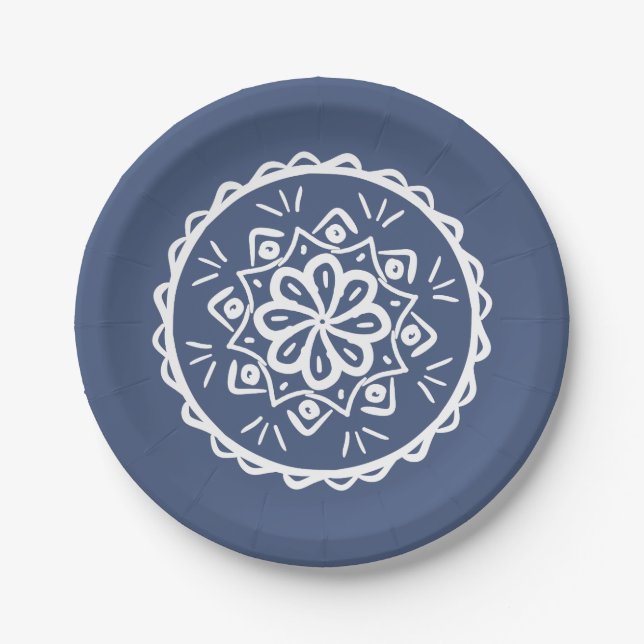 Night Mandala Pappteller (Vorderseite)