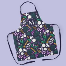 Night Moon Garden Floral Botanisches Muster