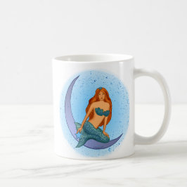 Night Moon Mermaid Kaffeetasse