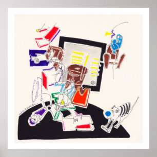 Night & Nap Drawings 10 by  PBaud Archival Poster