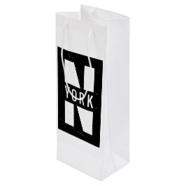 Night New York Geschenktüte Für Weinflaschen