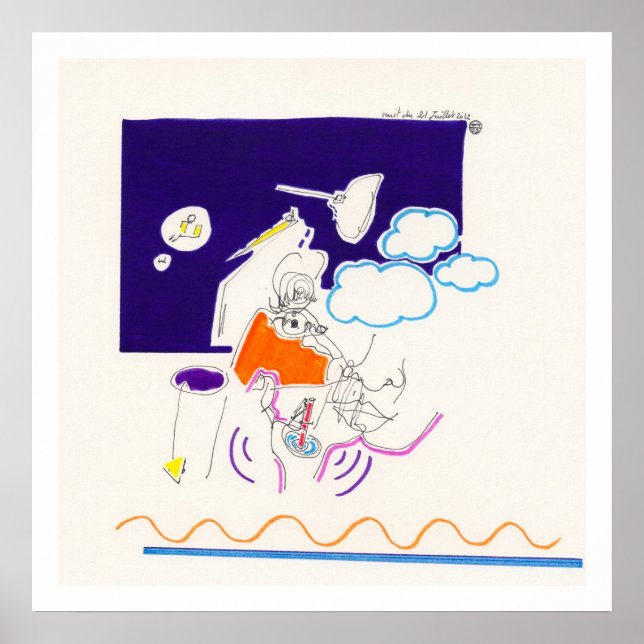 Night & Nickerchen Zeichnungen 11 von PBaud Archiv Poster (Vorne)