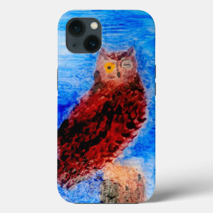 Night Owl Bird Art title_seo2