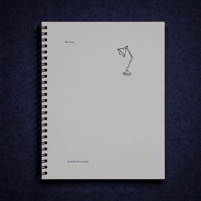 Night Owl Dark Academia Scholarly  Notizblock (Von Creator hochgeladen)