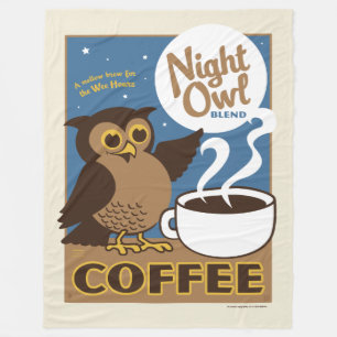 Night Owl Kaffee Fleecedecke
