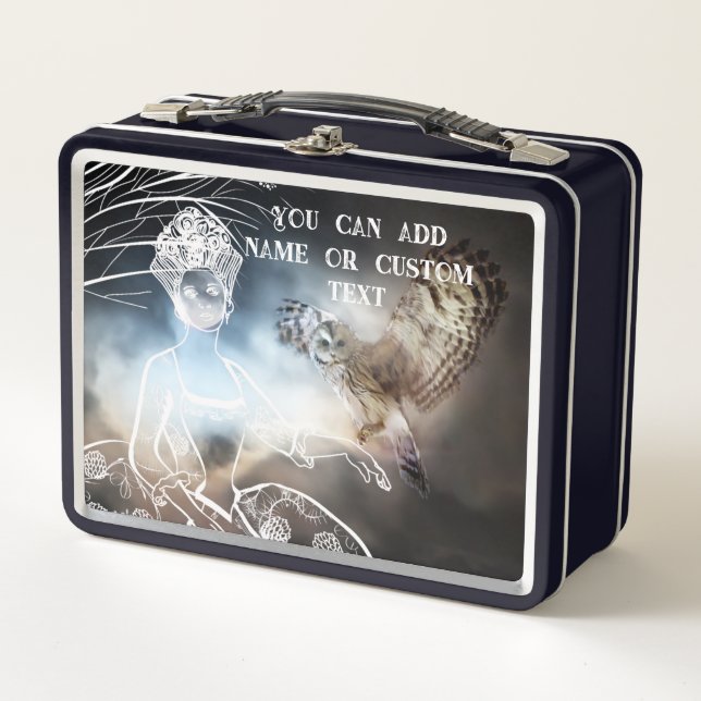 Night Owl Metall Brotdose (Vorderseite)