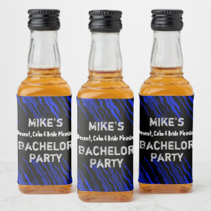 Night Palms Bachelor Party Liquor Bottle Étiquette