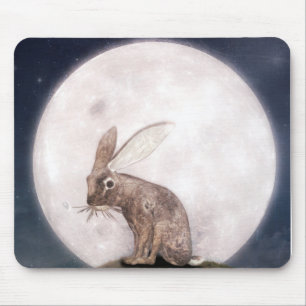 Night Rabbit Mousepad
