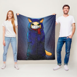 Night Rain Face Mask Cat Fleecedecke