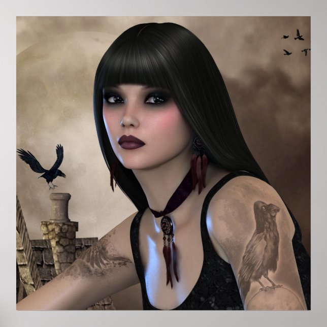 Night Raven Poster (Vorne)