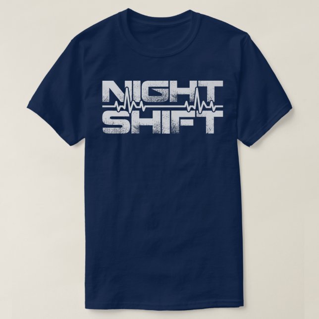 Night Shift Different Breed Stethoscope Funny Nurs T-Shirt (Design vorne)