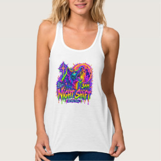 Night Shift Neon Wolf Women’s Tank Top
